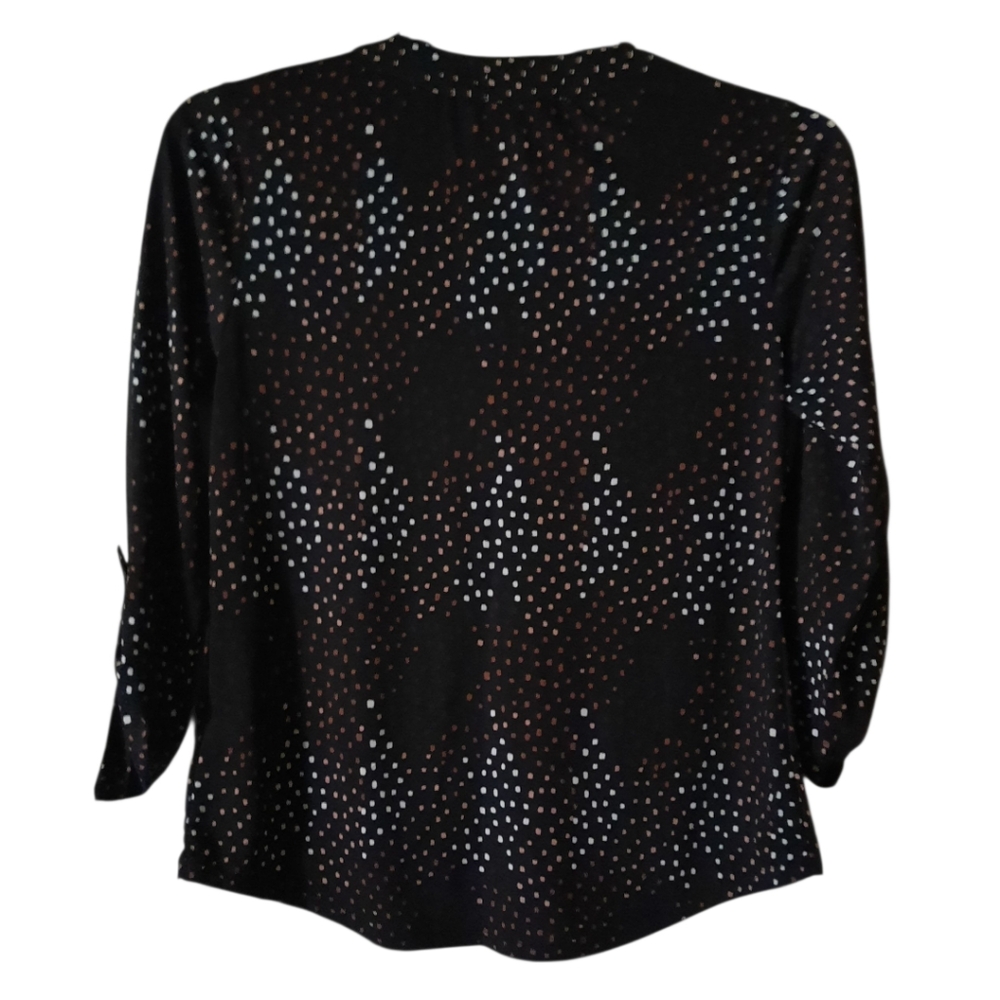 Blue Mood Multicolored Blouse Small - Picture 3 of 6